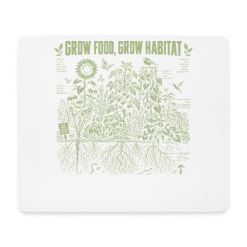 Nahrung wachsen Wachsen Lebensraum - Mousepad (Querformat) - Weiß - Vorne