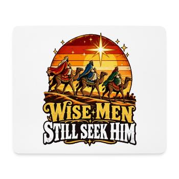 Weise Männer Suchen Ihn - Mousepad (Querformat) - Weiß - Vorne