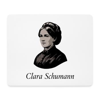 Clara Schumann - Deutsche Komponistin Pianistin - Mousepad (Querformat) - Weiß - Vorne