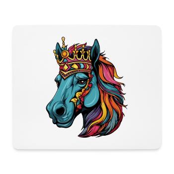 Pferd Krone - Mousepad (Querformat) - Weiß - Vorne