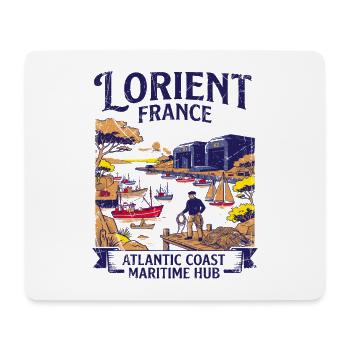 Lorient France Atlantic Coast Maritime Harbor Port - Mousepad (Querformat) - Weiß - Vorne