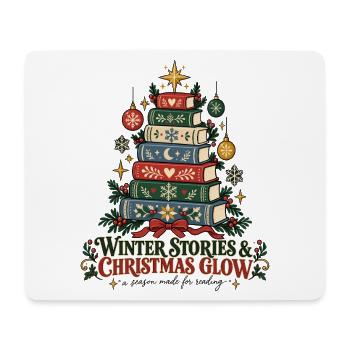 Winter Stories & Christmas Glow – Weihnachten - Mousepad (Querformat) - Weiß - Vorne