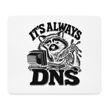 Raccoon DNS Always On - Mousepad (Querformat) - Weiß - Vorne