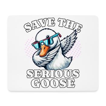 Gans Save Goose - Mousepad (Querformat) - Weiß - Vorne