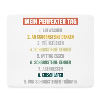 Schornsteinfeger Herren - Mousepad (Querformat) - Weiß - Vorne