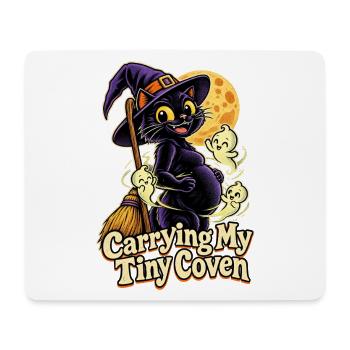 Carrying My Tiny Coven Halloween Schwanger - Mousepad (Querformat) - Weiß - Vorne