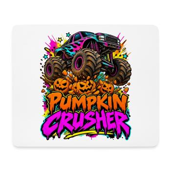 Monstertruck Kürbiszerstörer - Mousepad (Querformat) - Weiß - Vorne
