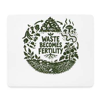 Abfall wird zur Fruchtbarkeit - Mousepad (Querformat) - Weiß - Vorne