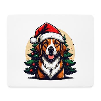 Santa's Favorite Dog Dad Funny Christmas Dog Lover - Mousepad (Querformat) - Weiß - Vorne