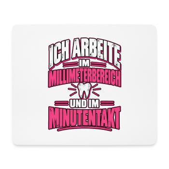 Zahnmedizinische Fachangestellte - Mousepad (Querformat) - Weiß - Vorne