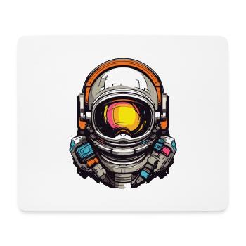 Bunter Astronautenhelm Grafik - Mousepad (Querformat) - Weiß - Vorne