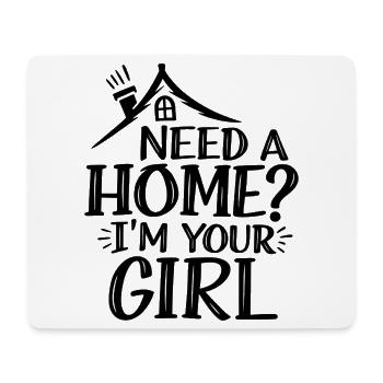 Suchen Sie eine Immobilienmaklerin, eine Maklerin, eine Maklerin - Mousepad (Querformat) - Weiß - Vorne