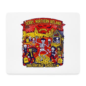 Bar Derry Northern Ireland Vintage Ghouls - Mousepad (Querformat) - Weiß - Vorne