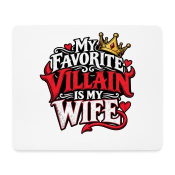 Meine Frau ist mein Lieblingsproblem, lustige Ehe. - Mousepad (Querformat) - Weiß - Vorne