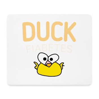 Ente Fiabetes wieder  - Mousepad (Querformat) - Weiß - Vorne
