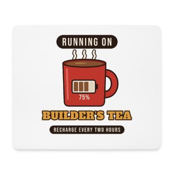 Laufen auf Builder's Tea - Mousepad (Querformat) - Weiß - Vorne