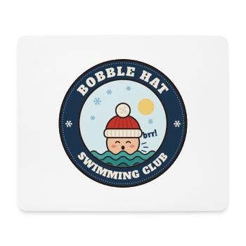 Bobble Hat Schwimmclub, Winter-Wildschwimmen - Mousepad (Querformat) - Weiß - Vorne
