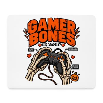 Gamer Knochen Anatomie - Mousepad (Querformat) - Weiß - Vorne
