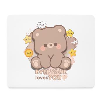 EVERYONE loves YOU - Mousepad (Querformat) - Weiß - Vorne