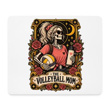 Volleyballmom Skelette Rosen Print - Mousepad (Querformat) - Weiß - Vorne