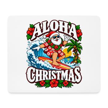 Aloha Weihnachten Surfer Santa - Mousepad (Querformat) - Weiß - Vorne