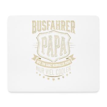 Busfahrer Papa Wie Normaler Papa Nur Viel Cooler - Mousepad (Querformat) - Weiß - Vorne