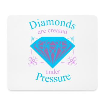 Diamant unter Druck Kraftmotiv - Mousepad (Querformat) - Weiß - Vorne