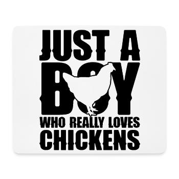 Huhn Liebhaber Statement - Mousepad (Querformat) - Weiß - Vorne