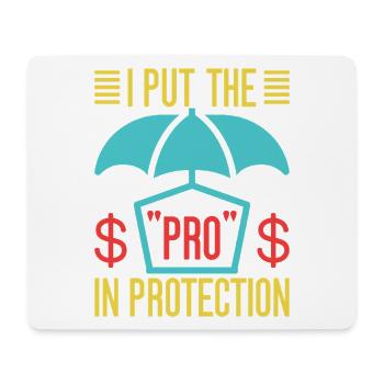 Insurance Agent Pro In Protection Funny Insurance - Mousepad (Querformat) - Weiß - Vorne
