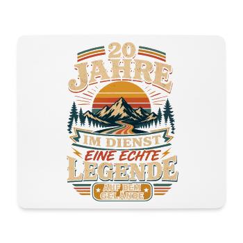 Dienstjubiläum 20 Jahre Jubiläum - Mousepad (Querformat) - Weiß - Vorne