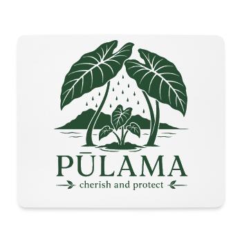 Pūlama schätzen und schützen - Mousepad (Querformat) - Weiß - Vorne
