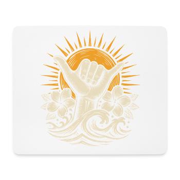 Shaka Aloha-Geist - Mousepad (Querformat) - Weiß - Vorne
