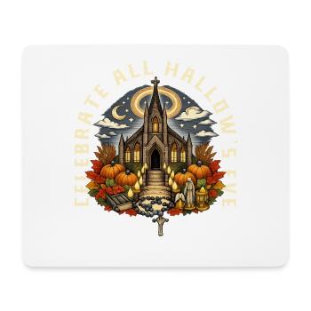 Katholischen Kirche Zu Halloween - Mousepad (Querformat) - Weiß - Vorne