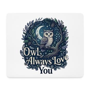 Owl Always Love You Eule Wortspiel Liebe - Mousepad (Querformat) - Weiß - Vorne