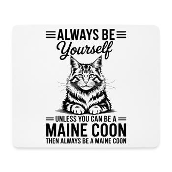 Maine Coon Sprüche Lustiges Maine Coon Geschenk - Mousepad (Querformat) - Weiß - Vorne