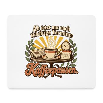 Ruhestand Geschenk Kollege Abschied Kaffeepause - Mousepad (Querformat) - Weiß - Vorne