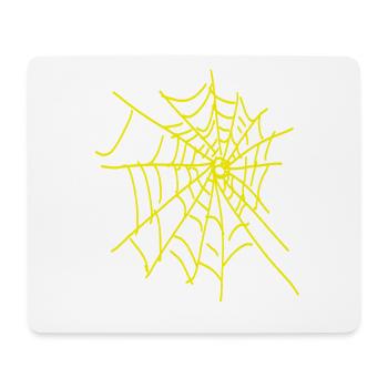 gelbes spinnennetz  - Mousepad (Querformat) - Weiß - Vorne