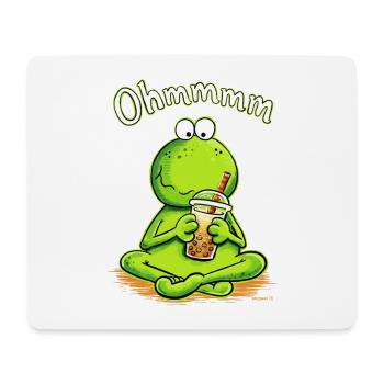 Bubble Tea Frosch Ohmmmm Boba Humor - Mousepad (Querformat) - Weiß - Vorne