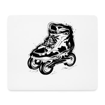 Roller Skates Zeichnung - Mousepad (Querformat) - Weiß - Vorne