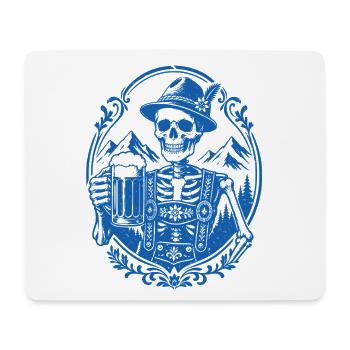 Bayerisches Skelett - Mousepad (Querformat) - Weiß - Vorne