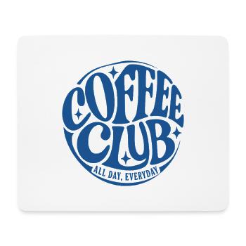 Coffee Club - Mousepad (Querformat) - Weiß - Vorne