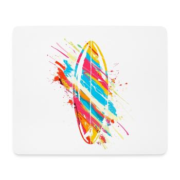 Surfbrett Graffiti - Mousepad (Querformat) - Weiß - Vorne