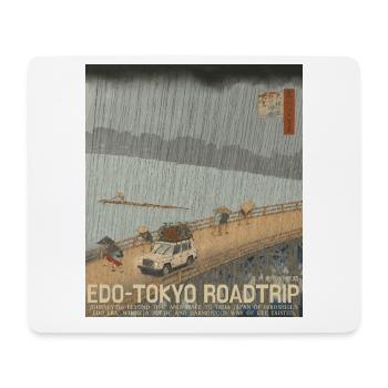 Edo Tokyo Road Trip Neo Ukiyo-e Japanese Art - Mousepad (Querformat) - Weiß - Vorne