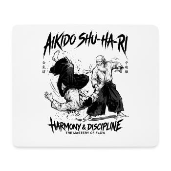 Japanese Martial Arts Aikido Flow Dynamics - Mousepad (Querformat) - Weiß - Vorne