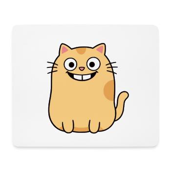 Katze - Mousepad (Querformat) - Weiß - Vorne