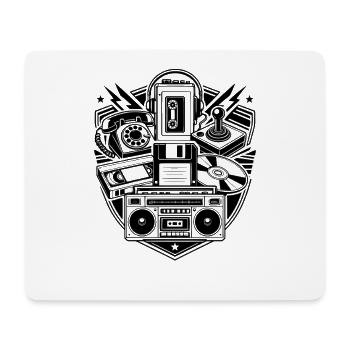 Retro Technik - Mousepad (Querformat) - Weiß - Vorne