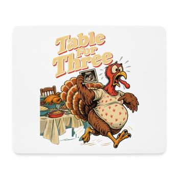Table For Three lustige - Mousepad (Querformat) - Weiß - Vorne