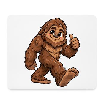 Bigfoot Kawaii Style – Süßes Fabelwesen - Mousepad (Querformat) - Weiß - Vorne