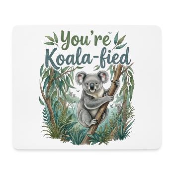 You're Koala-fied – Süßes Koala Bär Geschenk - Mousepad (Querformat) - Weiß - Vorne