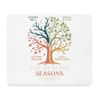 Das Baumdesign der Healing Seasons - Mousepad (Querformat) - Weiß - Vorne